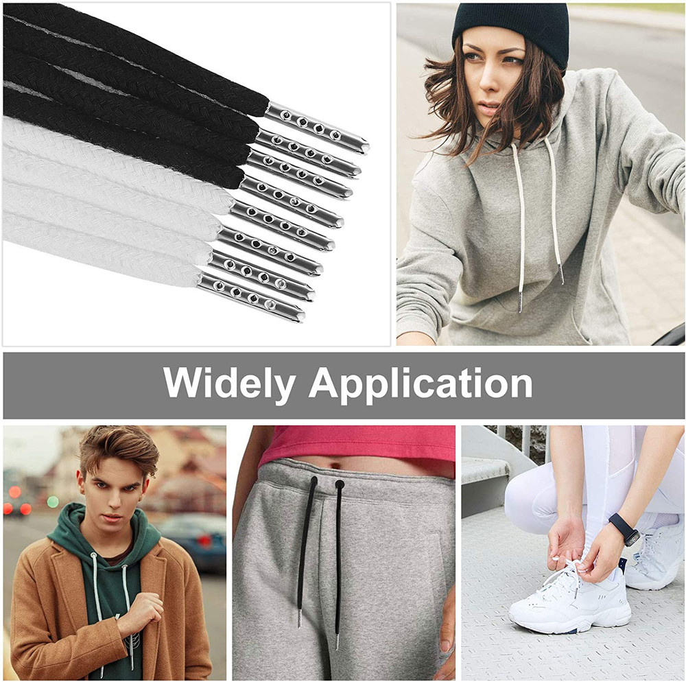 12PCS Drawstring Cord, 57 Inch Drawstring for Sweatpants, Drawstrings with Easy