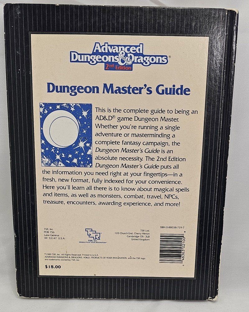 Advanced Dungeons & Dragons 2nd Edition Dungeon Master's Guide