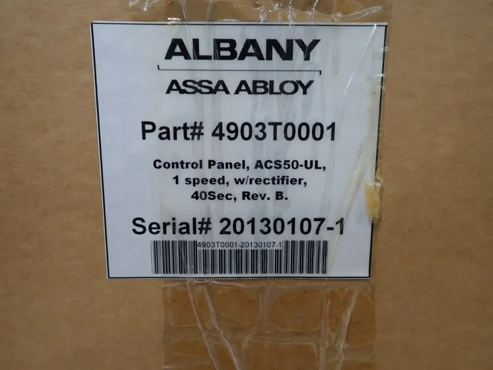 ALBANY ACS50-UL CONTROL PANEL 04200591566