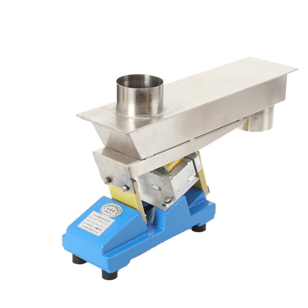 GZV Small Vibrating Feeder Electromagnetic Shaking Feeding Machine w/ Controller