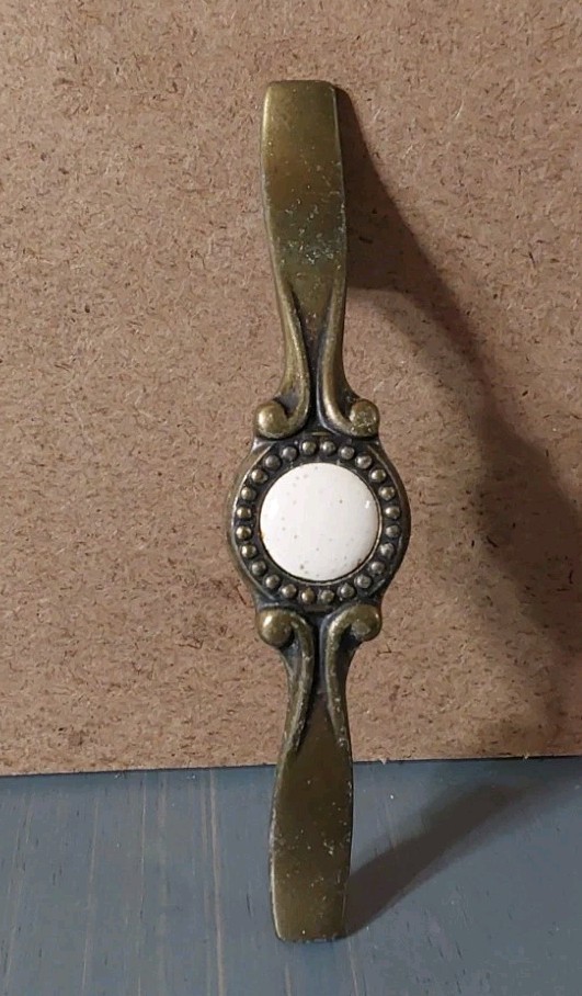 Cavalier Mediterranean Cabinet Handle Drawer Pull Vintage Solid Brass Hardware