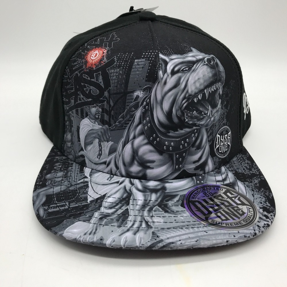 Dyseone Men's Snap Back Hat "Beast" Black