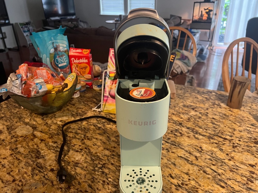 Light Blue Single Cup Keurig Machine