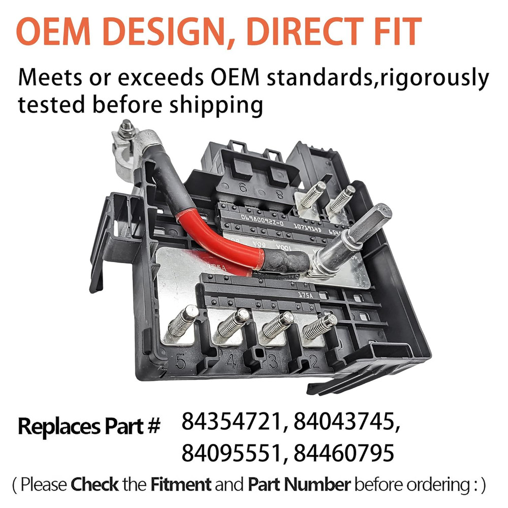 Battery Distribution Engine Compartment Fuse Block Compatible with 2017-2019 GMC