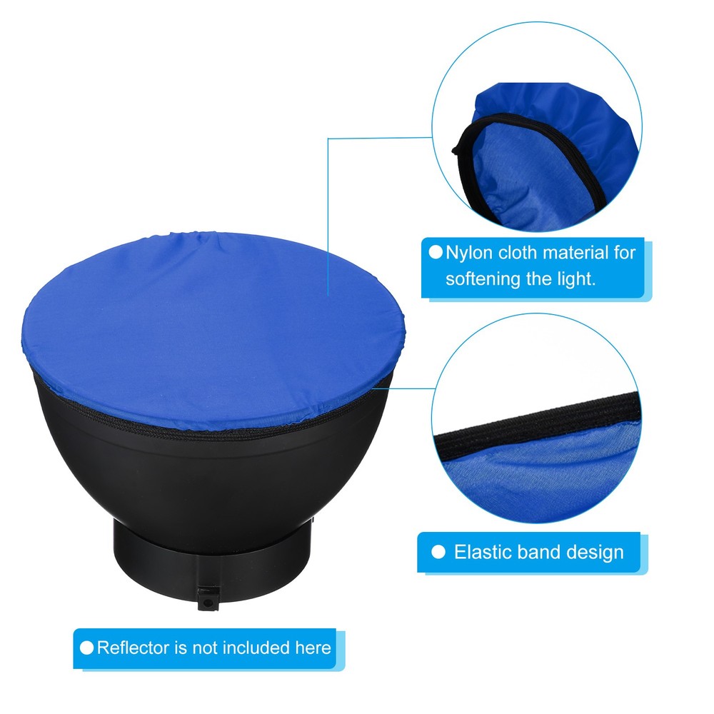 7" 18cm soft diffuser lamp cover, 4pcs fabric diffuser, blue