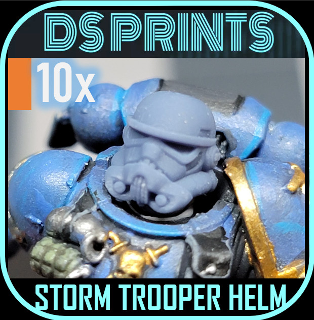 STORM TROOPER HELMETS (10x) compatable with SM marines