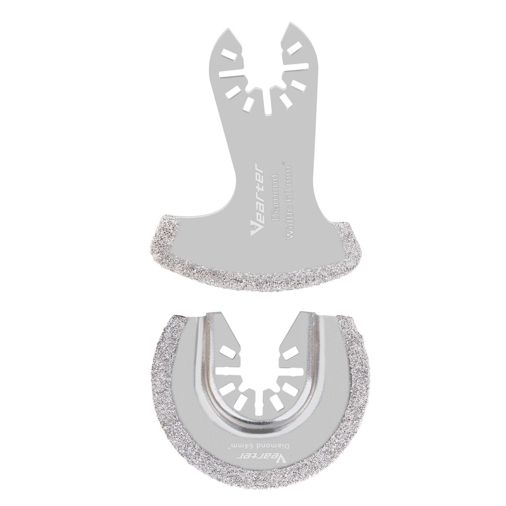 2PCS Diamond Oscillating Tool Blade Set Multi Tool Mortar Cutting Saw Blade US