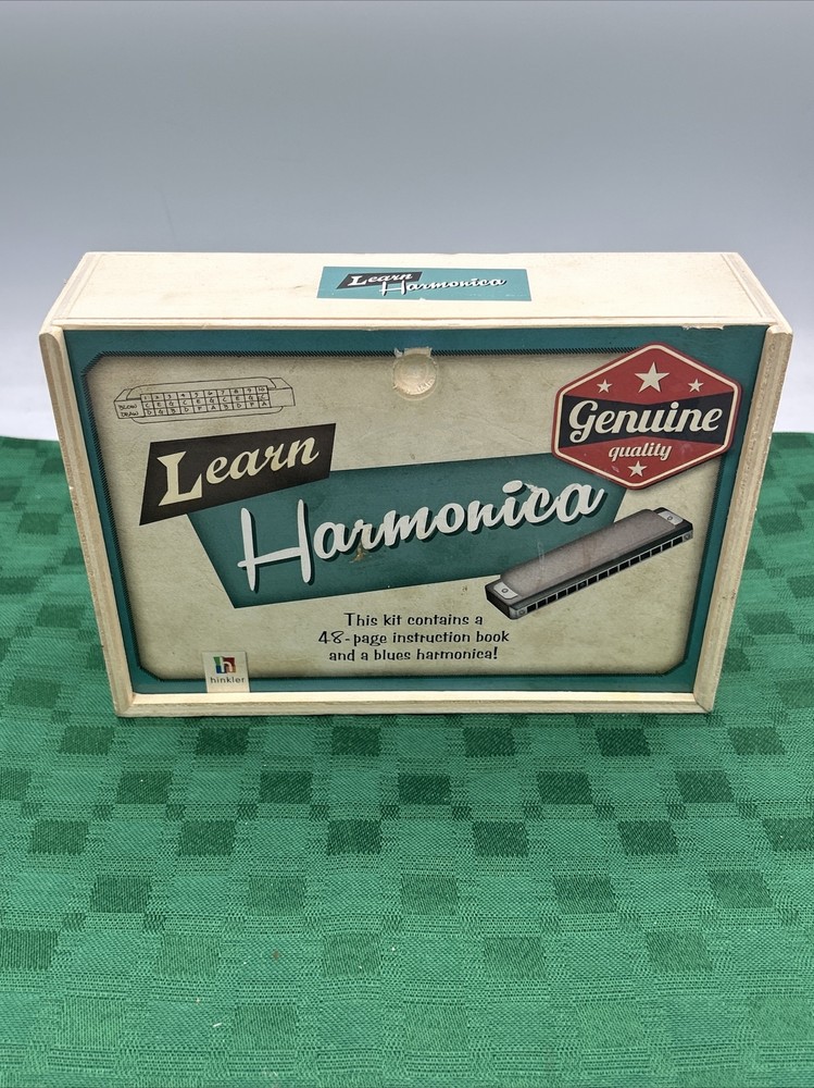 Learn Harmonica Learning Kit Retro Wooden Box 2014 Genuine Quality