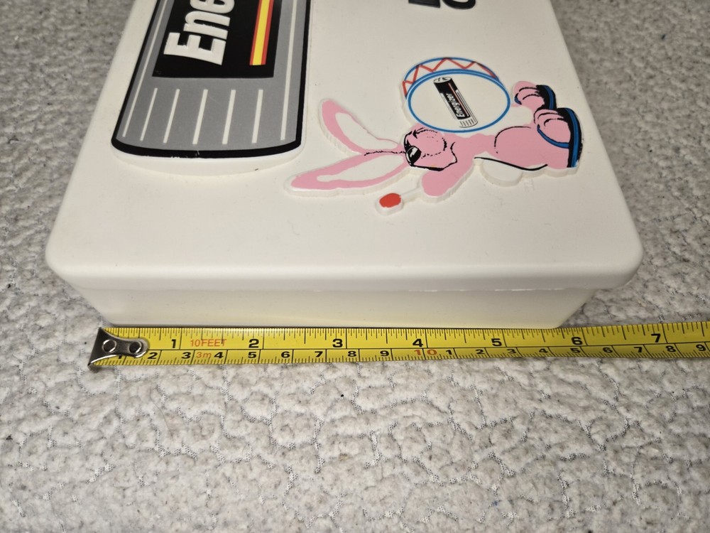 Energizer Battery Organizer Storage Case Plastic Insert Drummer Bunny 9.5"x5.5"