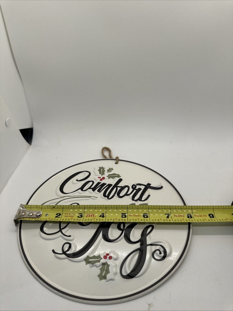 Comfort Joy Christmas sign
