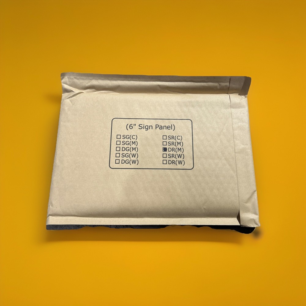 🔥6" Exit Sign Panel DR(M) Mirror Panel (Red Letters) ~ 1 Unit