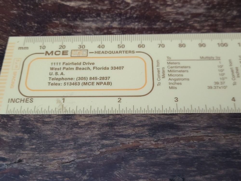 MCE Micro Circuit Small Plastic Flexible Thin Ruler