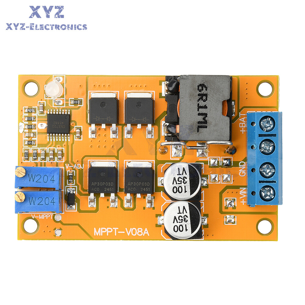 DC8-28V 5A 100W MPPT Solar Charging Panel Regulator Controller 9V 12V 24V Switch