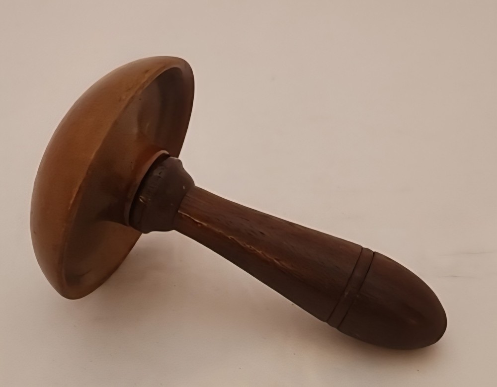 Vintage 5" Brown Wooden Mushroom Shaped Darning sewing Tool