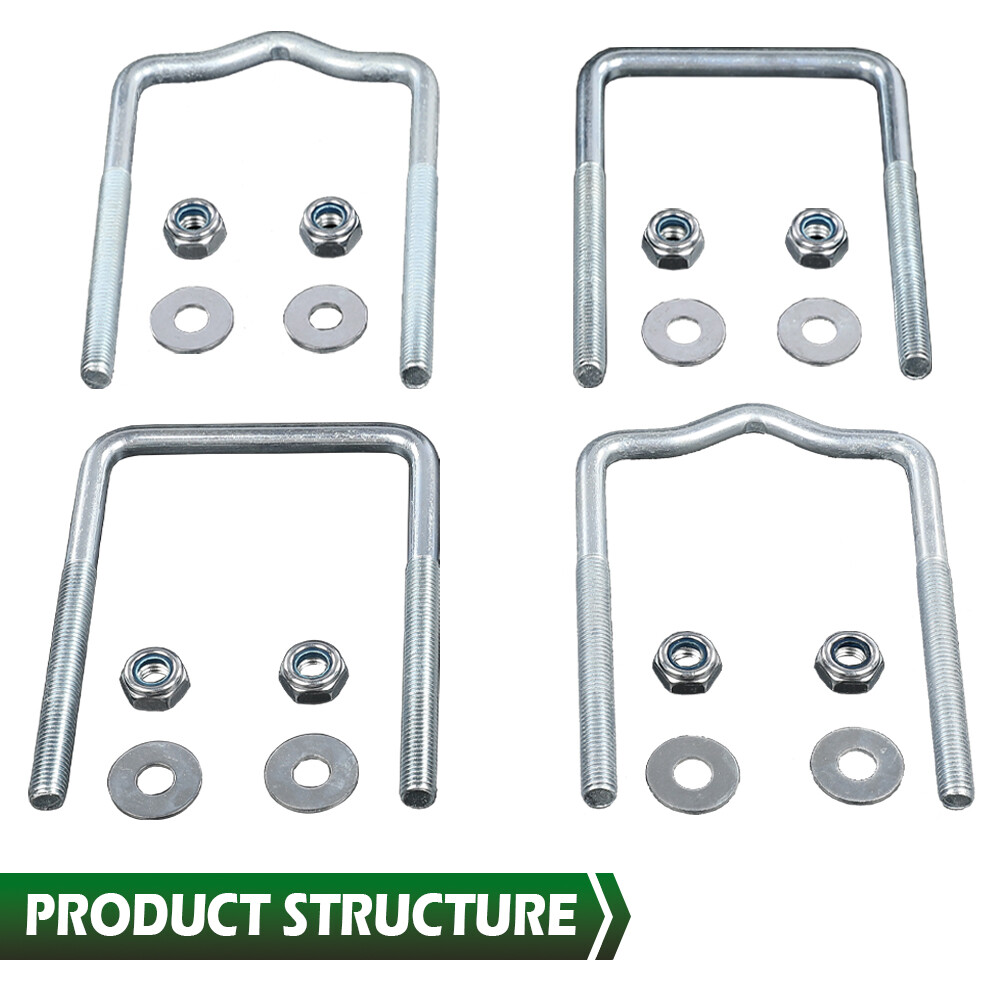 Universal Boat Trailer Guide Pole Bracket & Post Mounting U Bolt Kit