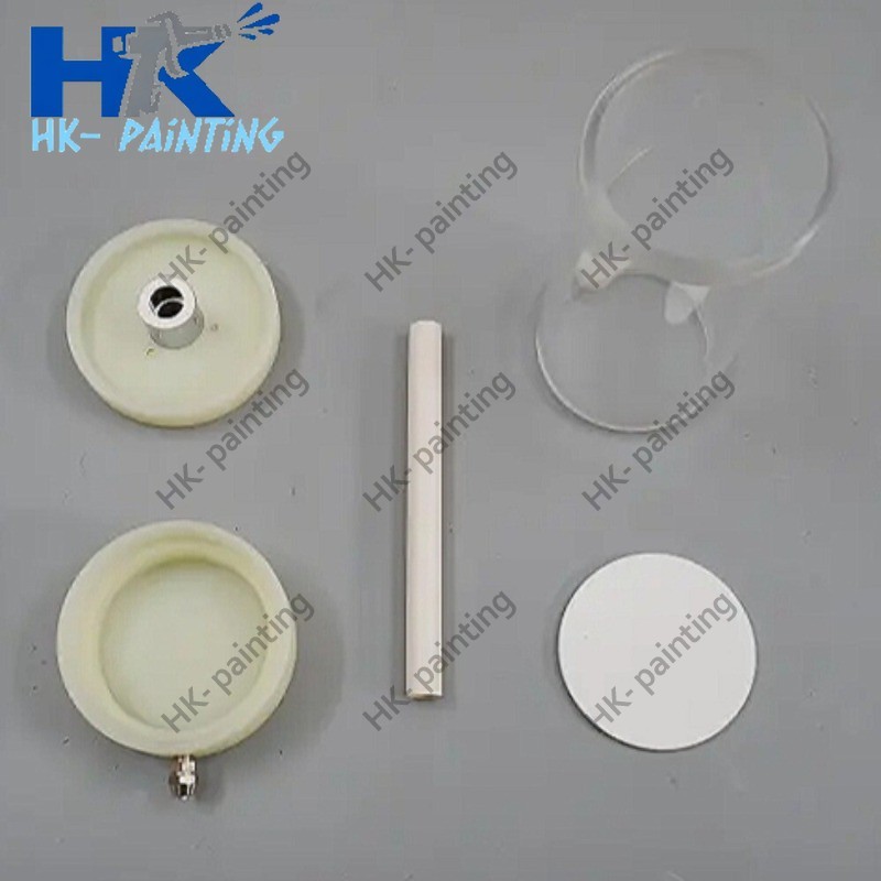 3 PCS Electrostatic Fluidized Powder Hopper Cup Bottle for Powder Coating System