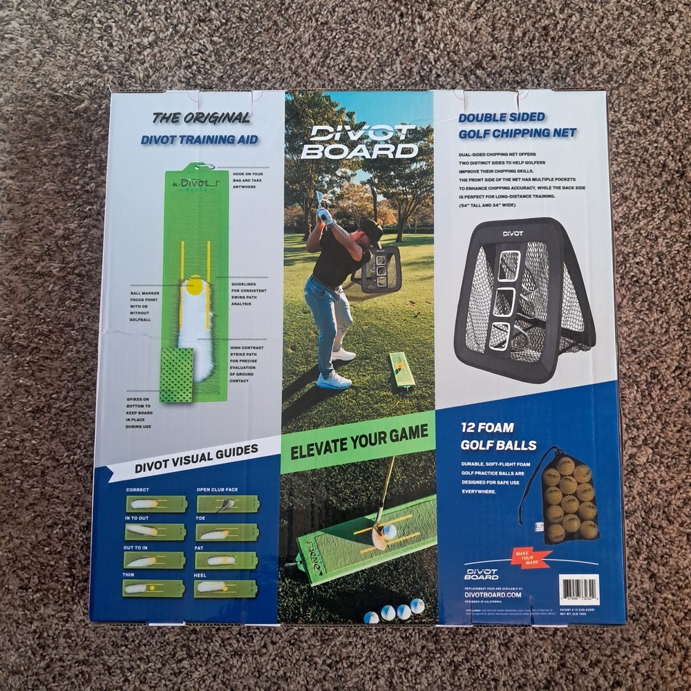 Divot Board Value Pack. Golf Tool Board Net Balls New Open Box