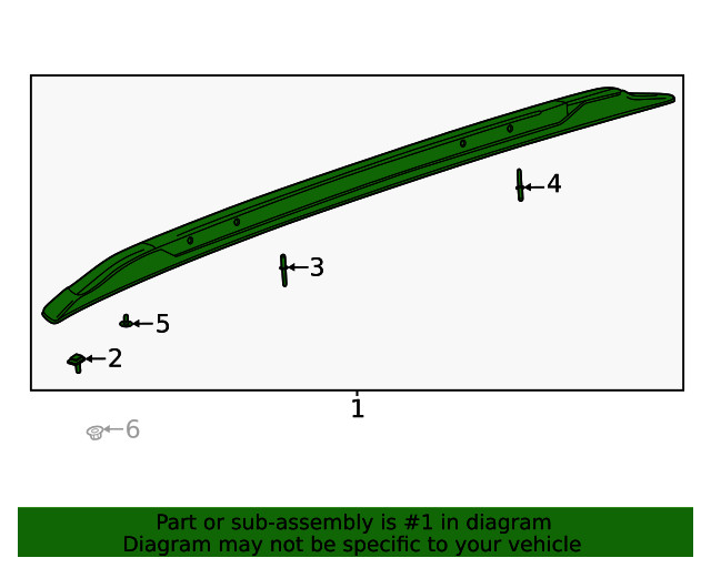 Genuine GM Side Rail 42817331