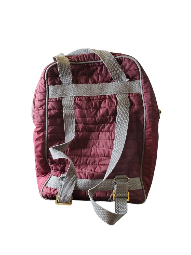 Vintage 80s Maroon White Stag Ski Backpack