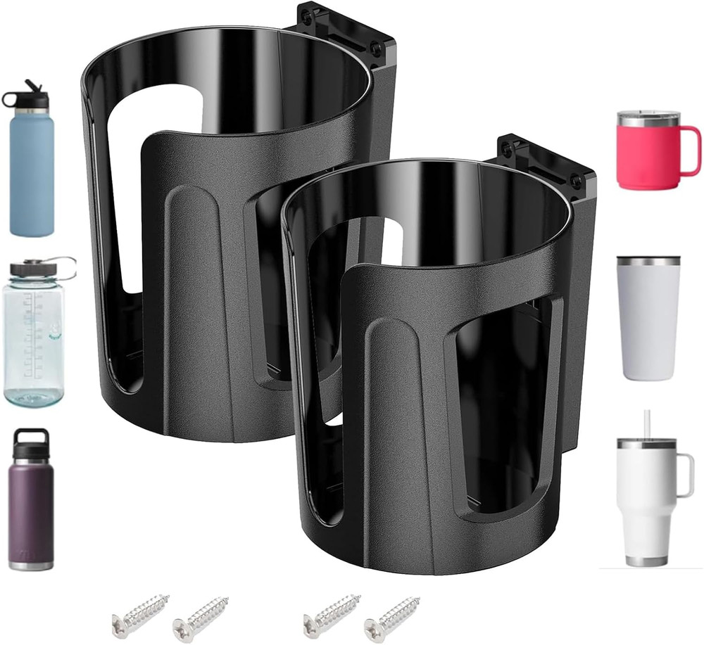 2Pcs Large Universal Cup Holders, Drink Holders for Bottles, Mugs & Cans