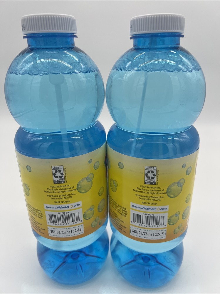 New 2-pk Bubble Blast Solution for Bubble Blowing & Machines PLAY DAY 32oz/ea