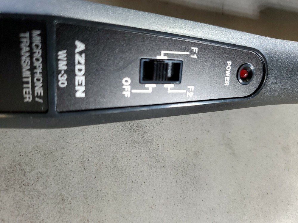 AZDEN Wireless Microphone System WM-30 Transmitter WR-10 Receiver (O4)