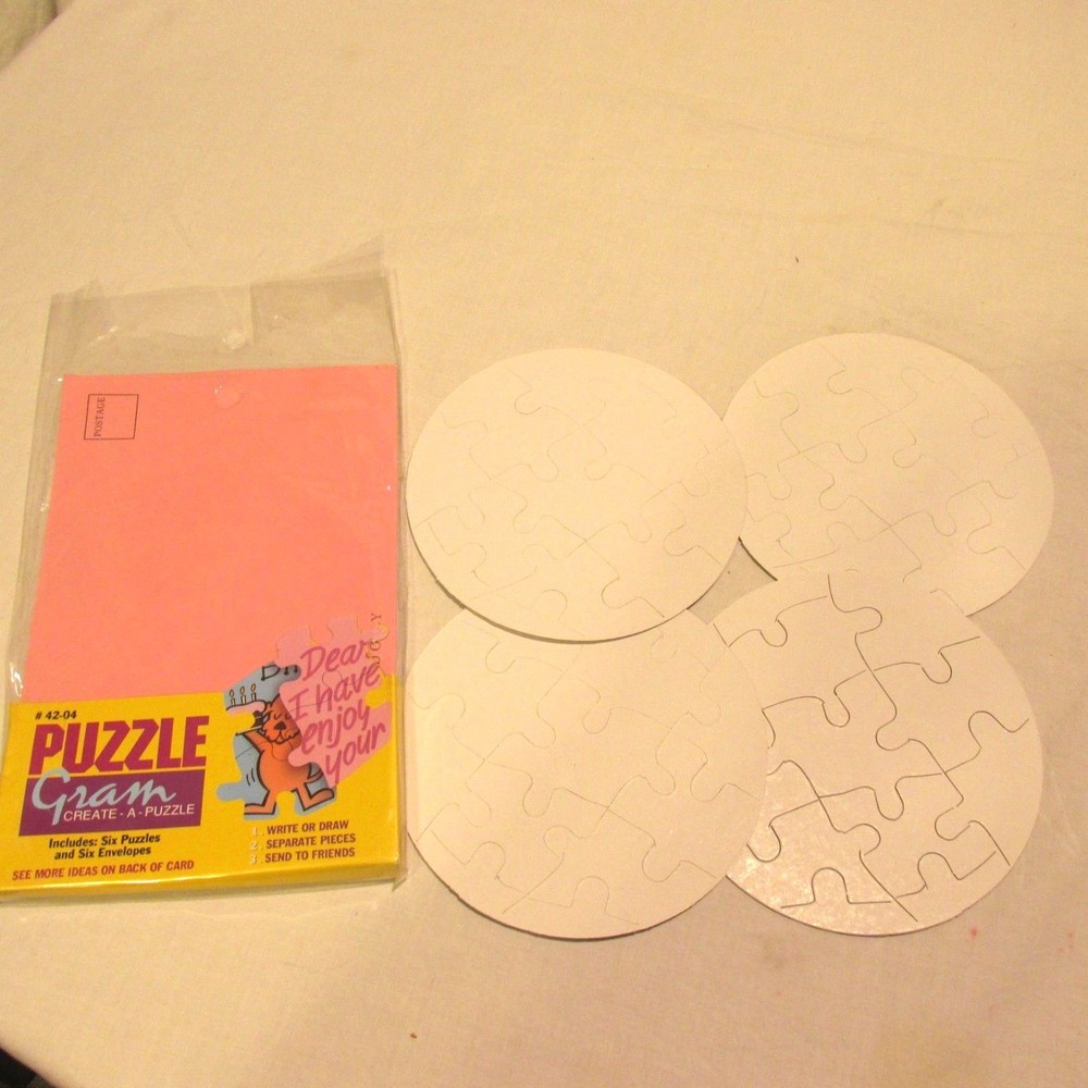 Create Puzzle Grams Lot of 4 Craft Puzzle Projects