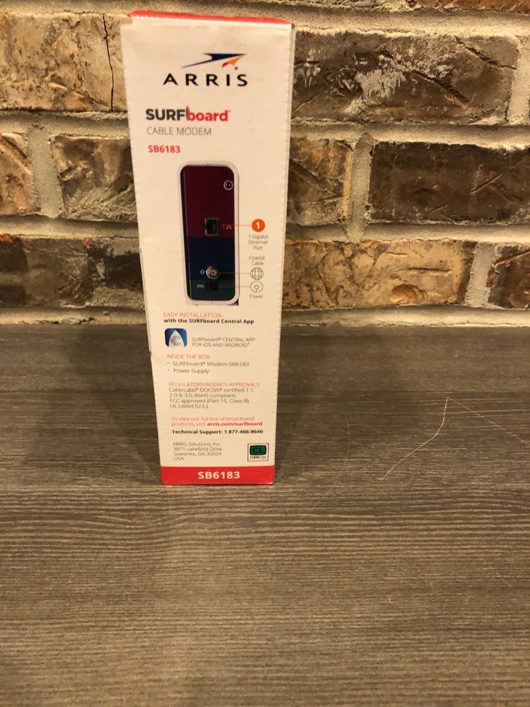 ARRIS SB6183 DOCSIS 3.0 Cable Modem - White