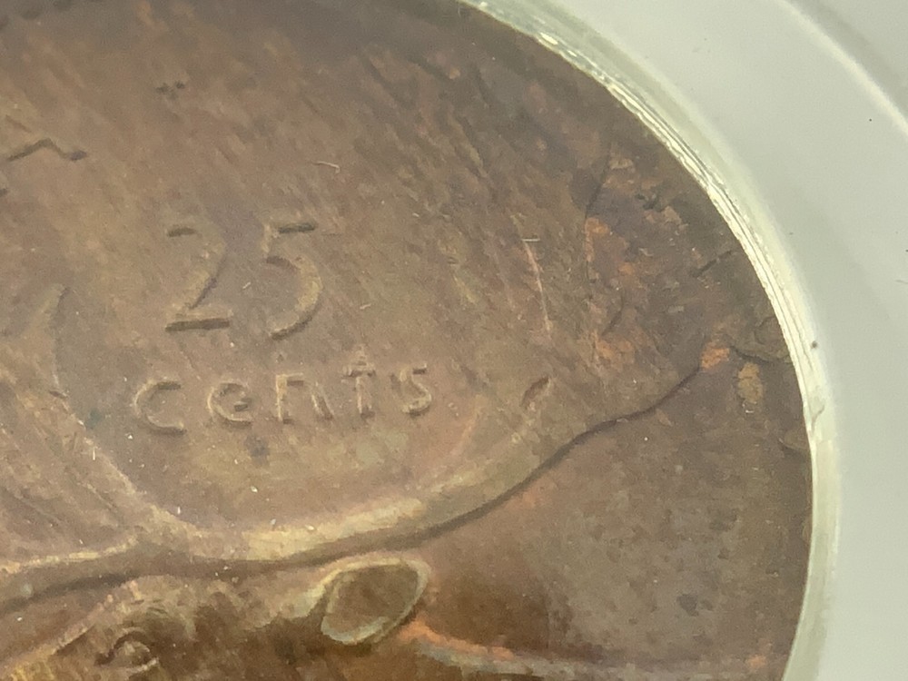 25 Cents Struck on Unknown Non Magnetic Planchet Canada Error Coin II257