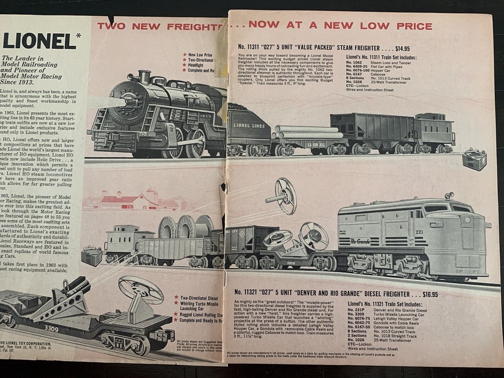 Lionel 1963 Catalog