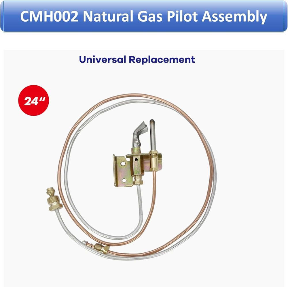 Long Term 24" Natural Gas Water Heater Pilot Assembely CMH002 Includes Pilot The