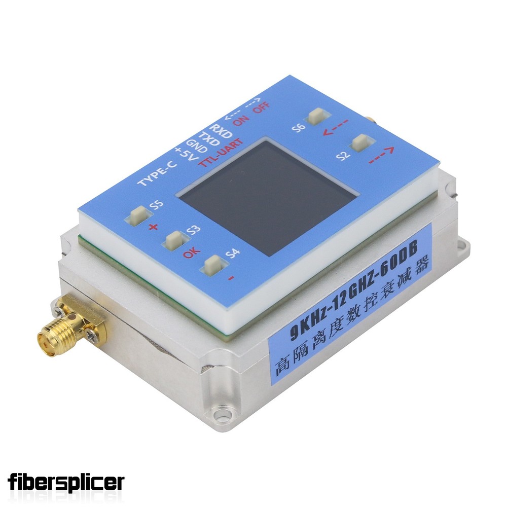 Digital Programmable Controlled Attenuator Module 60dB TFT Display SMA Connector