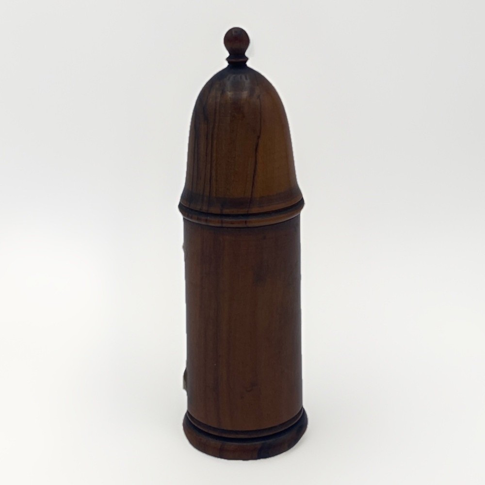 Vintage French Sewing Treen Needle And Thread Holder Missing Thimble