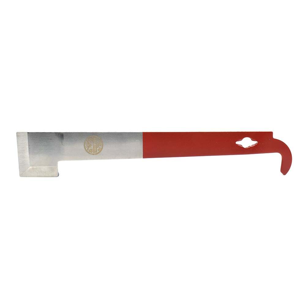 Plastic Handle 10-1/2" Long Stainless Steel Hive Tool One Sharp End, One Hook