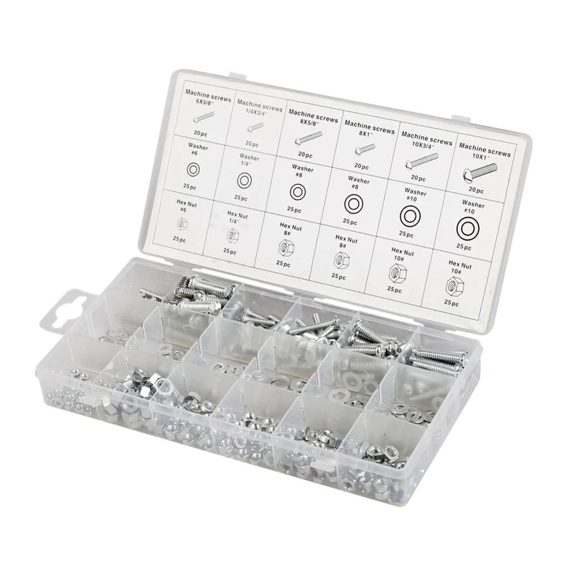 420 Piece SAE Standard Nut Bolt Assortment Hardware Kit