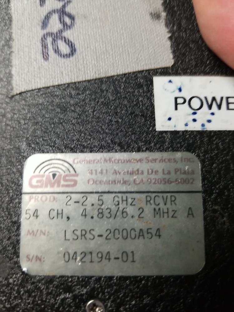 GMS Receiver, 2-2.5 GHz