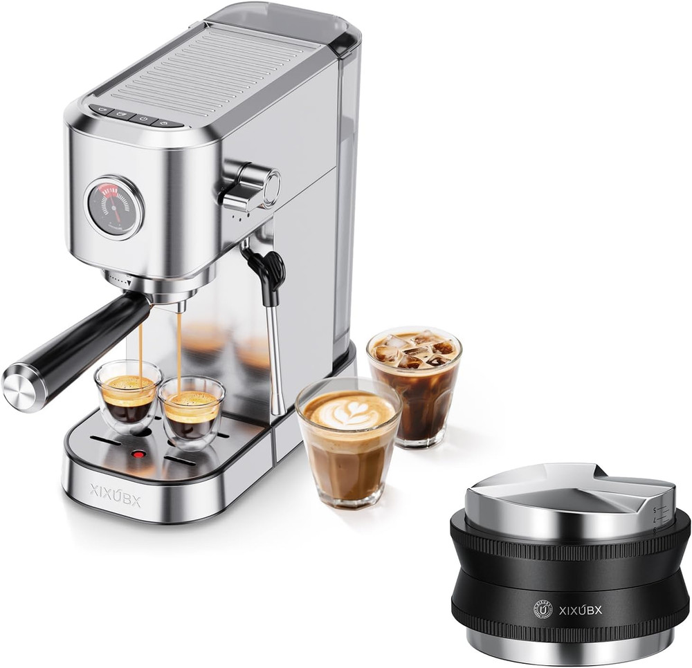 20Bar Compact Espresso Maker with Tamper & Distributor Set