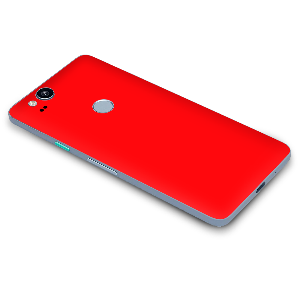 Google Pixel 2 Skins Decal Wrap Solid Red color