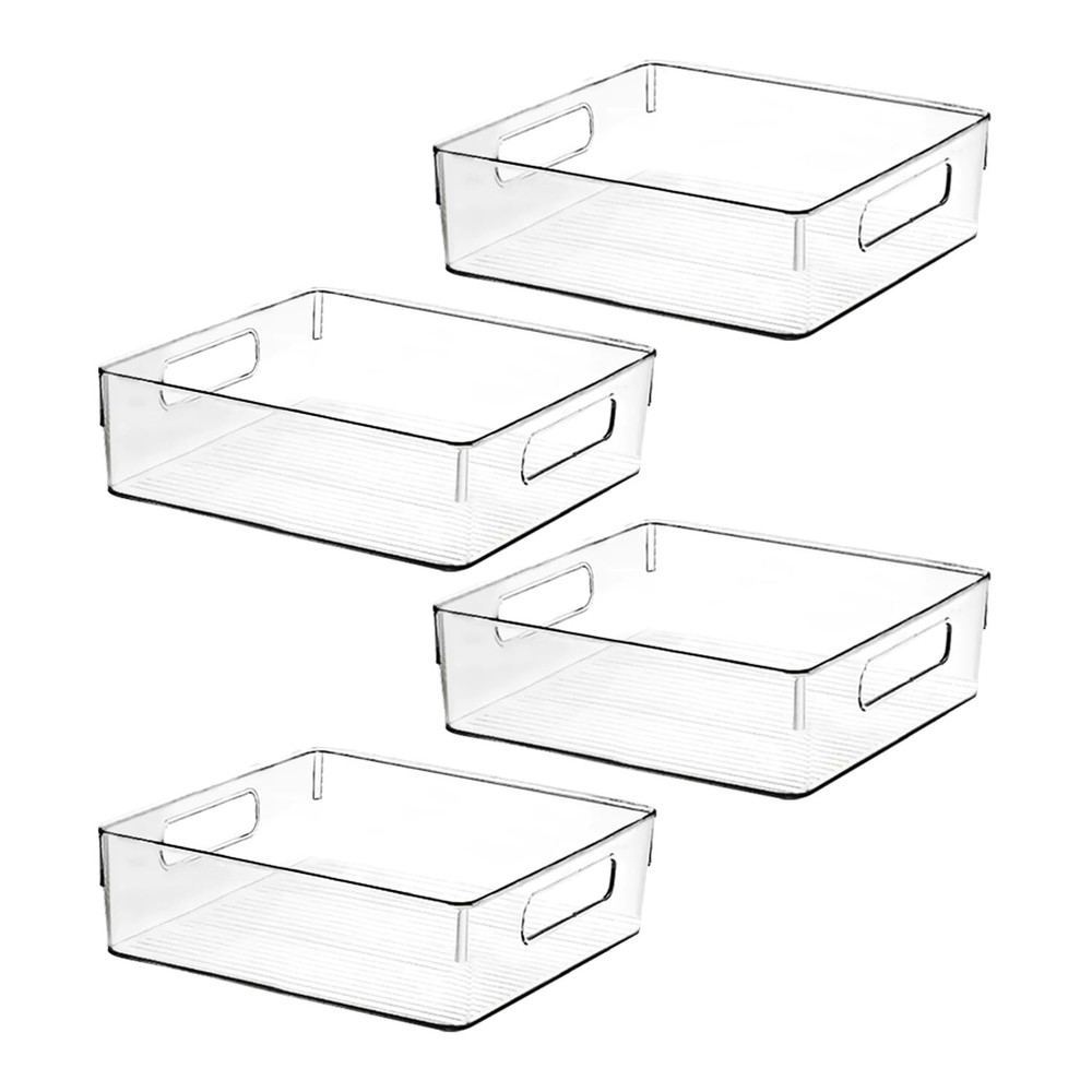 Clear Plastic Storage Bins, Pantry Organizers and Storage, Kitchen Organizati...