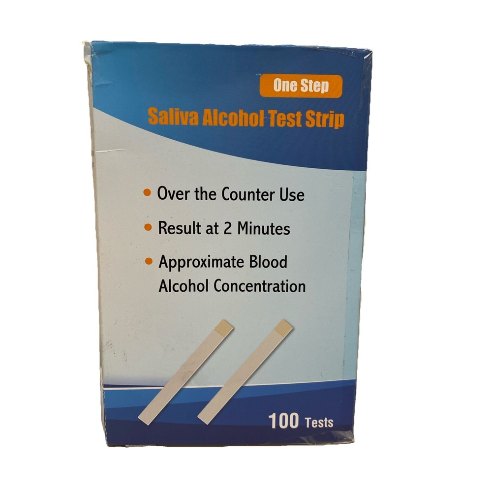 One Step Alcohol Saliva Test Strip 100-Pack
