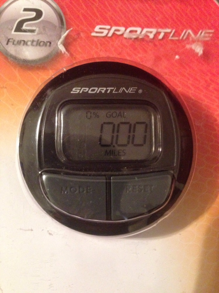 SportLine 2 Function Pedometer Distance & Step New (Open Package)