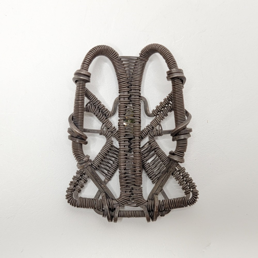 Jetpack - Oxidized Sterling Silver Wire Wrapped Pendant
