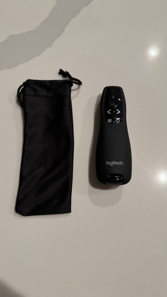 Logitech R400 Black Wireless Presenter Presentation Pointer Remote Control New