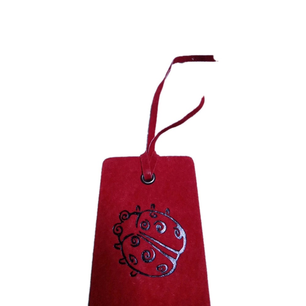 Leather Ladybug Bookmark VTG