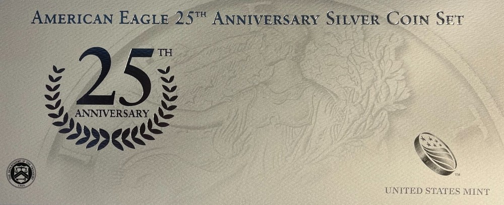 2011 25th Anniversary American Proof Silver Eagle Set Box & COA (NO Coins)