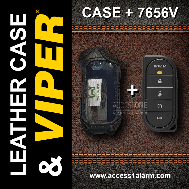 Viper 7656V 1-Way Remote Control Replacement Transmitter With Leather Case NEW