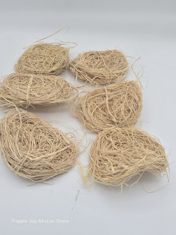 African Wooden Sponge 6 Pcs