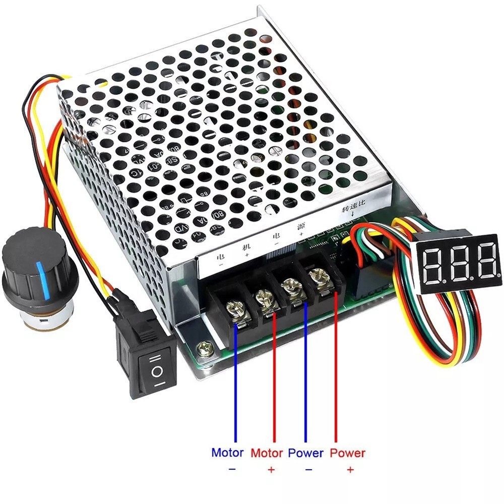 DC Motor Speed Controller 60A with Adjustable Speed and Direction Control
