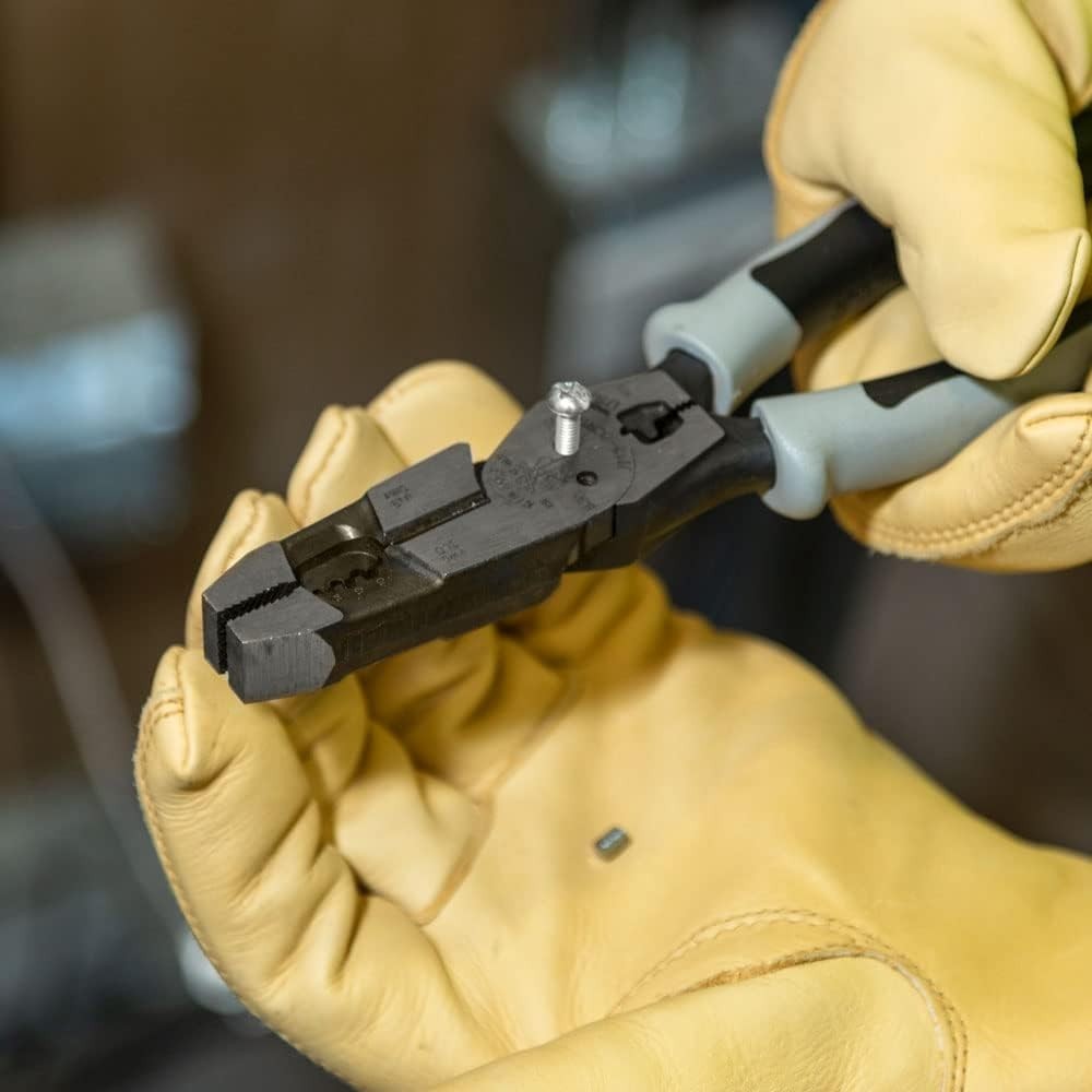 Efficient 9-Inch Pliers: High Leverage Cutting, Crimping & Wire Stripping Tool