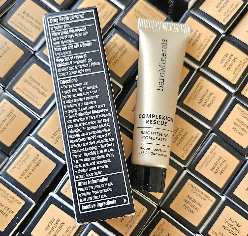 bareMinerals MEDIUM DEEP TAN AMBER Complexion Rescue Concealer READ!! NIB!